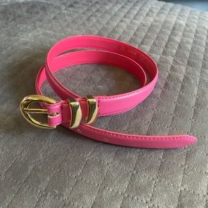 Pink Leather Belt by Glorius
